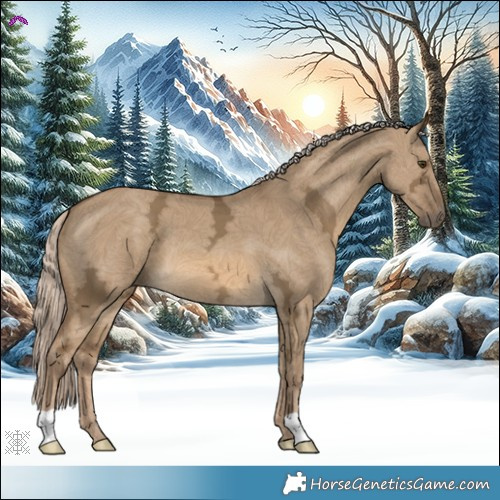 Horse Color:Chocolate Palomino Ice Dun 