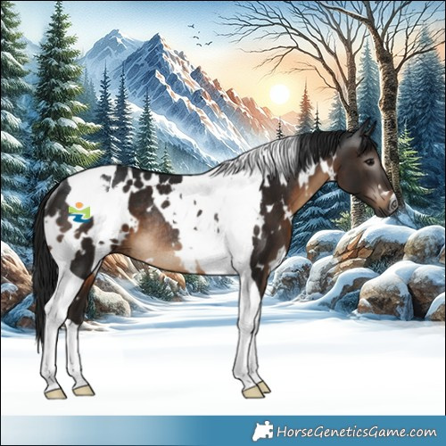 Horse Color:Gray White Spotted Brown Tobiano Rabicano 