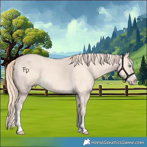 Horse Color:Perlino Splash  and Perlino Splash 