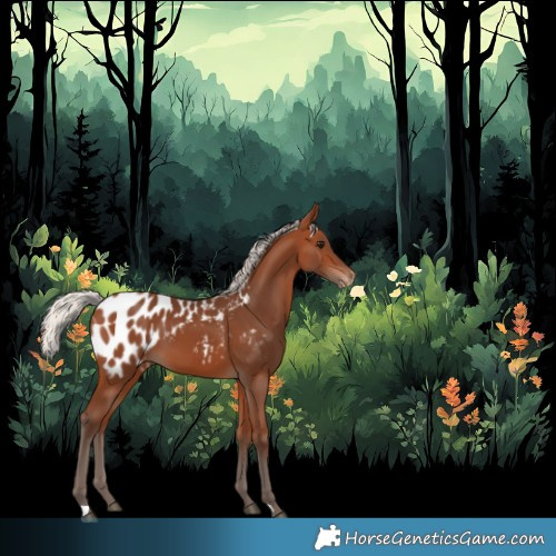 Horse Color:Silver Brown Appaloosa