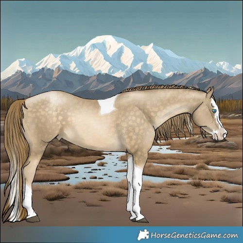 Horse Color:Brown Snowdrop Pearl Splash Tobiano 
