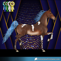 Horse Color:Painted Silver Brown Tobiano 