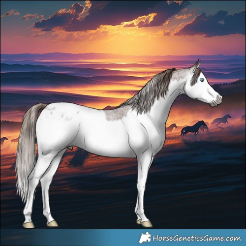Horse Color:Gray Red Roan Splash Appaloosa 