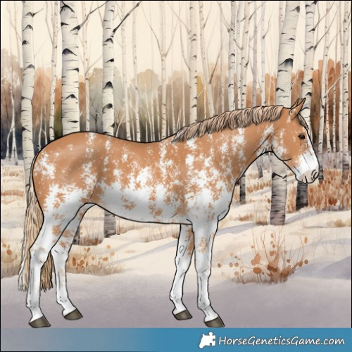 Horse Color:Chestnut Sabino 