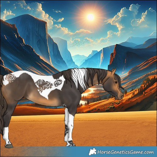 Horse Color:Buckskin Tobiano 