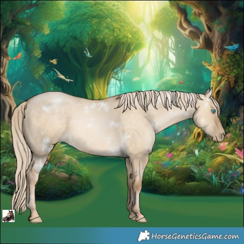 Horse Color:White Spotted Liver Red Dun Snowdrop Pearl 