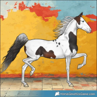 Horse Color:Brown Splash Tobiano Blanket 