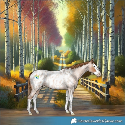 Horse Color:Red Roan Splash Appaloosa 