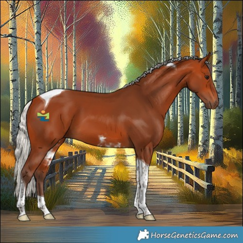 Horse Color:Silver Bay Tobiano 