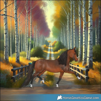 Horse Color:Bay Rabicano