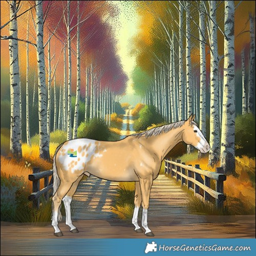 Horse Color:Palomino Splash Appaloosa 