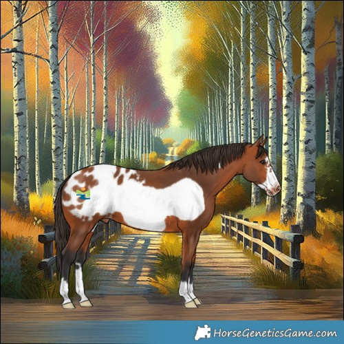 Horse Color:Bay Frame Appaloosa 