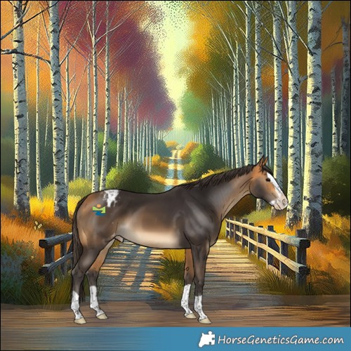 Horse Color:Buckskin Splash Appaloosa 