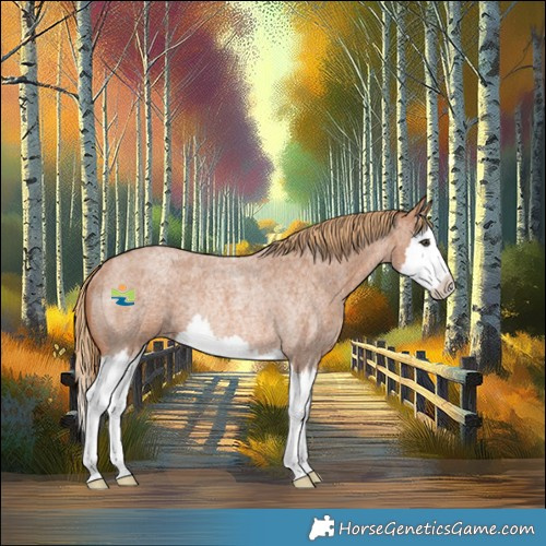 Horse Color:Red Roan Splash Rabicano 