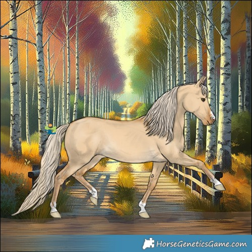 Horse Color:Palomino Dun Rabicano 