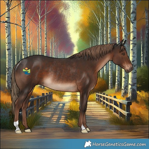 Horse Color:Liver Chestnut Rabicano 