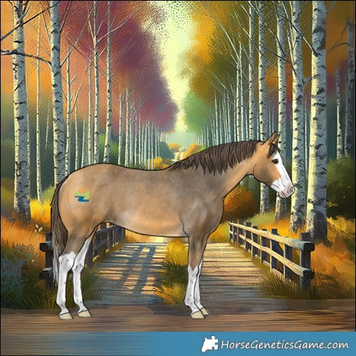 Horse Color:Buckskin Splash Appaloosa Rabicano