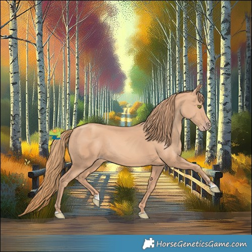 Horse Color:Gold Champagne Rabicano 