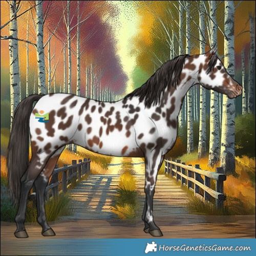 Horse Color:Brown Appaloosa 