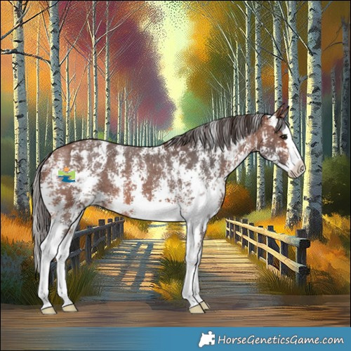 Horse Color:Bay Sabino Splash Varnish