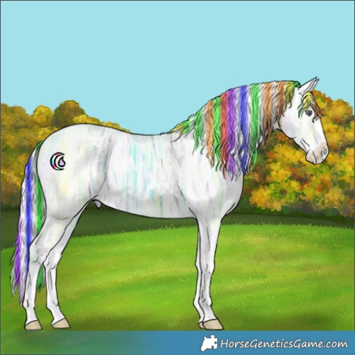 Horse Color:Painted Chestnut Chinchilla Ice Splash 