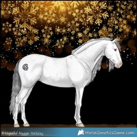 Horse Color:White Spotted Black Chinchilla Ice Splash