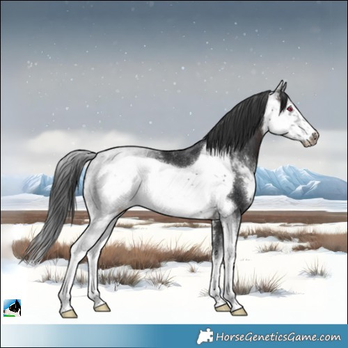 Horse Color:Brown Sabino Frame Rabicano