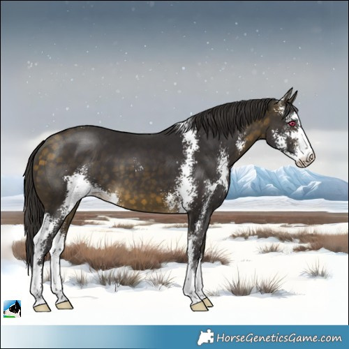 Horse Color:Buckskin Sabino 