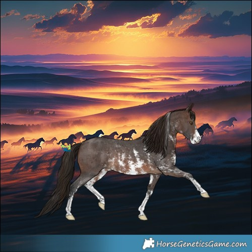Horse Color:Gray Bay Sabino Appaloosa Rabicano 