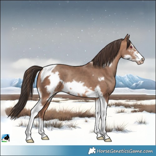 Horse Color:Sable Champagne Sabino Tobiano Frame 