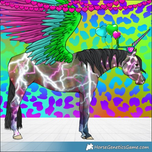 Horse Color:Black Mushroom 