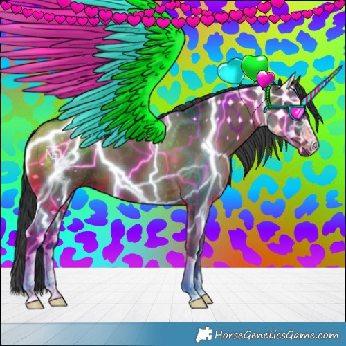 Horse Color:Black Mushroom 