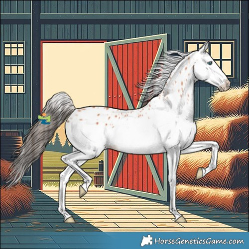 Horse Color:Bay Splash Leopard 