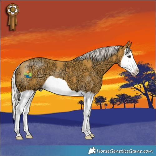 Horse Color:Silver Buckskin Ice Splash 