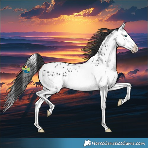 Horse Color:Black Splash Appaloosa 