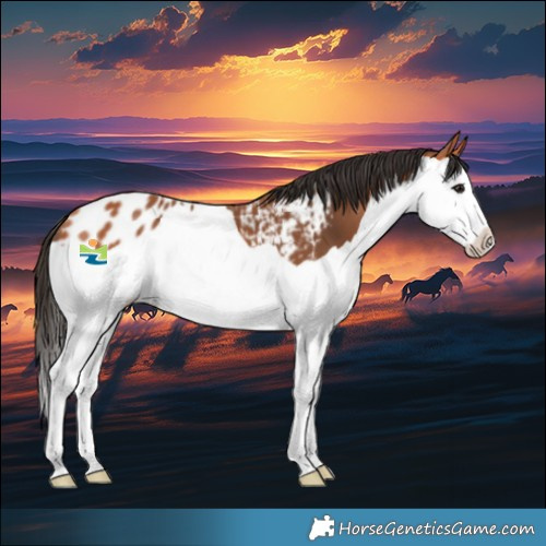 Horse Color:Bay Splash Appaloosa 