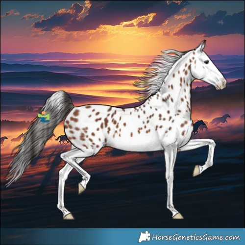 Horse Color:Bay Splash Appaloosa 