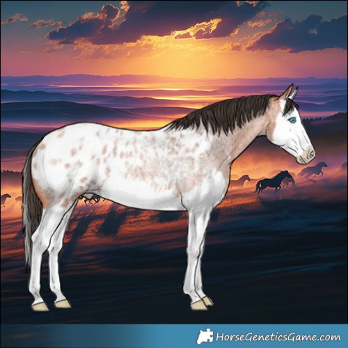 Horse Color:Bay Roan Splash Appaloosa Rabicano 