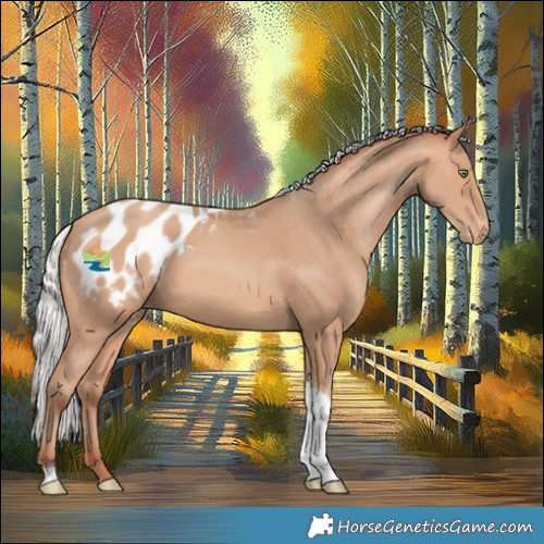 Horse Color:Silver Amber Champagne Tobiano Appaloosa Rabicano 