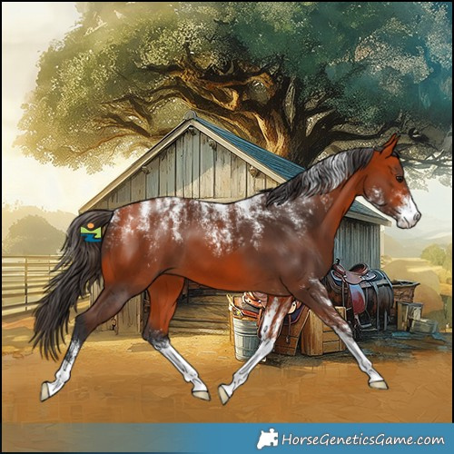 Horse Color:Powder White Bay 