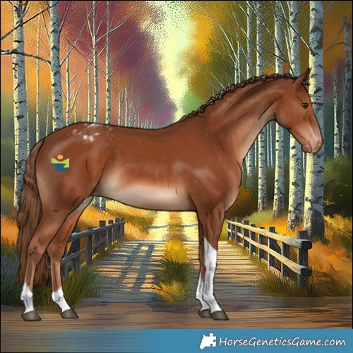 Horse Color:Chestnut Tobiano Appaloosa 