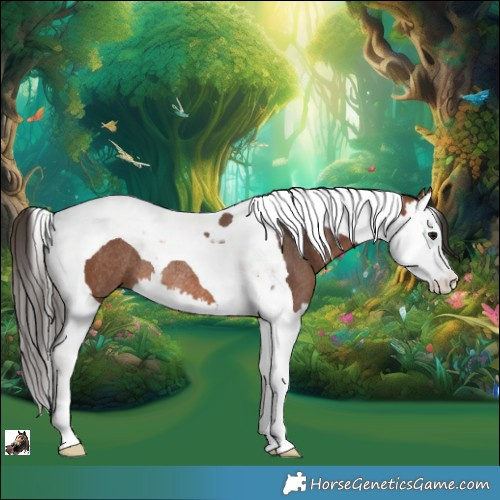Horse Color:Bay Splash Tobiano Rabicano 