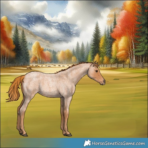 Horse Color:Red Roan 