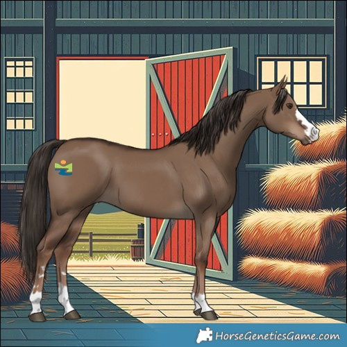 Horse Color:Liver Red Dun 