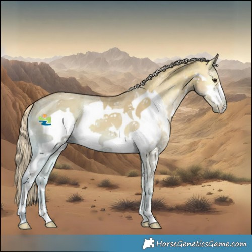 Horse Color:Palomino Ice Onyx Sabino Frame 