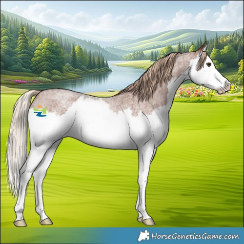 Horse Color:Red Roan Splash 