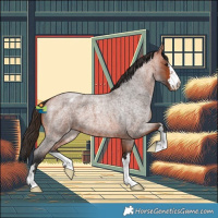 Horse Color:Bay Roan Varnish 
