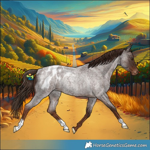 Horse Color:Liver Red Roan Appaloosa Rabicano 