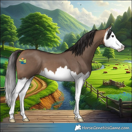 Horse Color:Bay Dun Splash 