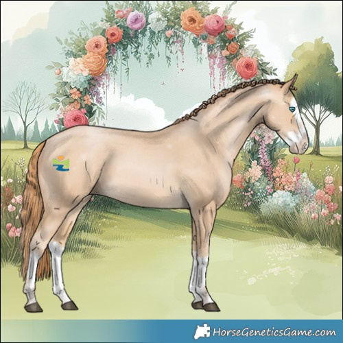Horse Color:Buckskin Pearl Splash 